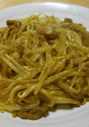 もやしと豚コマのカレー炒め-レシピのメイン写真
