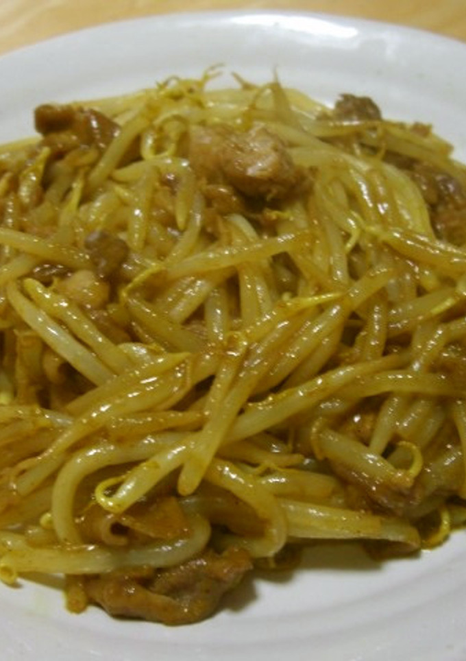 もやしと豚コマのカレー炒め-レシピのメイン写真