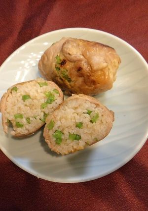 みんな大好き！肉巻きおにぎり～生姜焼風～-レシピのメイン写真