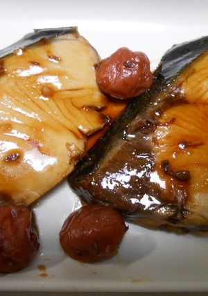 ブリ切り身の梅煮-レシピのメイン写真
