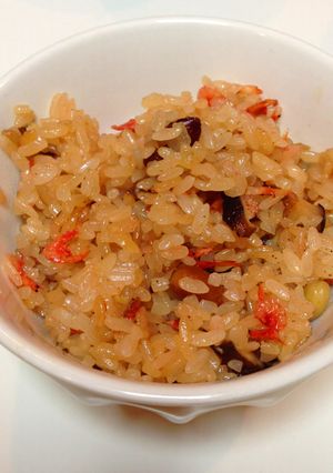 炊飯器で簡単桜えびとmixナッツのおこわ-レシピのメイン写真