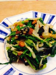 ほうれん草の納豆あえ 給食レシピ♪-レシピのメイン写真