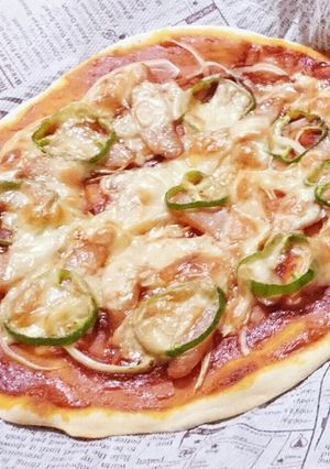 パリパリピザ生地(発酵無し&薄力粉で)-レシピのメイン写真