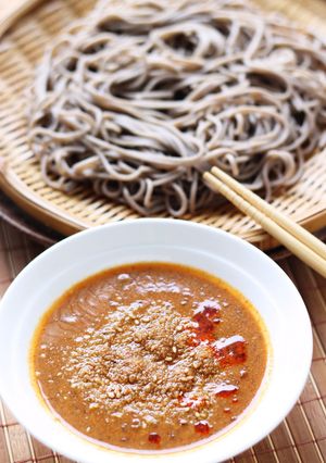 ミートソースが変身、担々つけ蕎麦-レシピのメイン写真