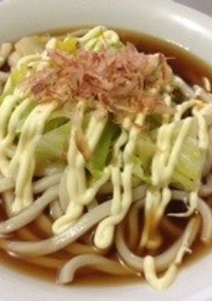 茹でキャベツのサッパリ冷しマヨうどん-レシピのメイン写真