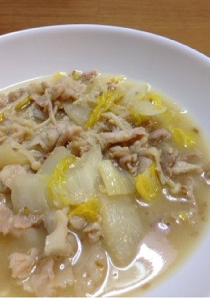 白菜とえのきと豚肉のみそ煮-レシピのメイン写真