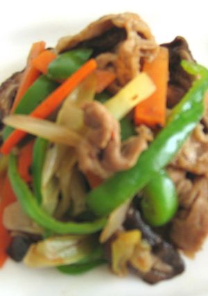お肉も野菜もたっぷり～♪中華風ピリ辛炒め-レシピのメイン写真
