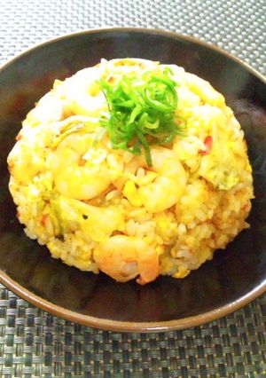 えびとレタスのピリ辛チャーハン-レシピのメイン写真
