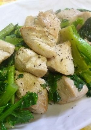 菜花とチキンのガーリック醤油炒め-レシピのメイン写真