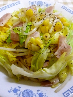 春キャベツともやしの中華炒め-レシピのメイン写真