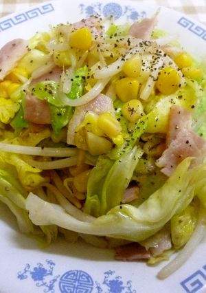 春キャベツともやしの中華炒め-レシピのメイン写真