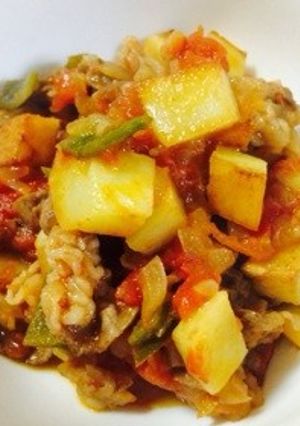 簡単お豆不使用★じゃがいものチリコンカン-レシピのメイン写真