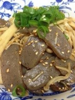 キノコとこんにゃくの醤油炒め-レシピのメイン写真