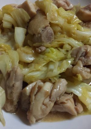鶏肉とキャベツのニンニク味噌バター炒め-レシピのメイン写真