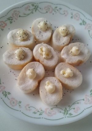 私のおやつ☆お麩のカナッペ-レシピのメイン写真