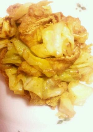 キャベツとうすあげのカレー煮浸し-レシピのメイン写真