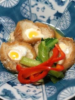 車麩の煮物 うずら卵巣篭もり風-レシピのメイン写真