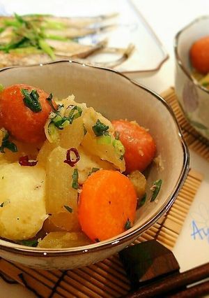 蕗と新じゃがいものペペロンチーノ♪-レシピのメイン写真