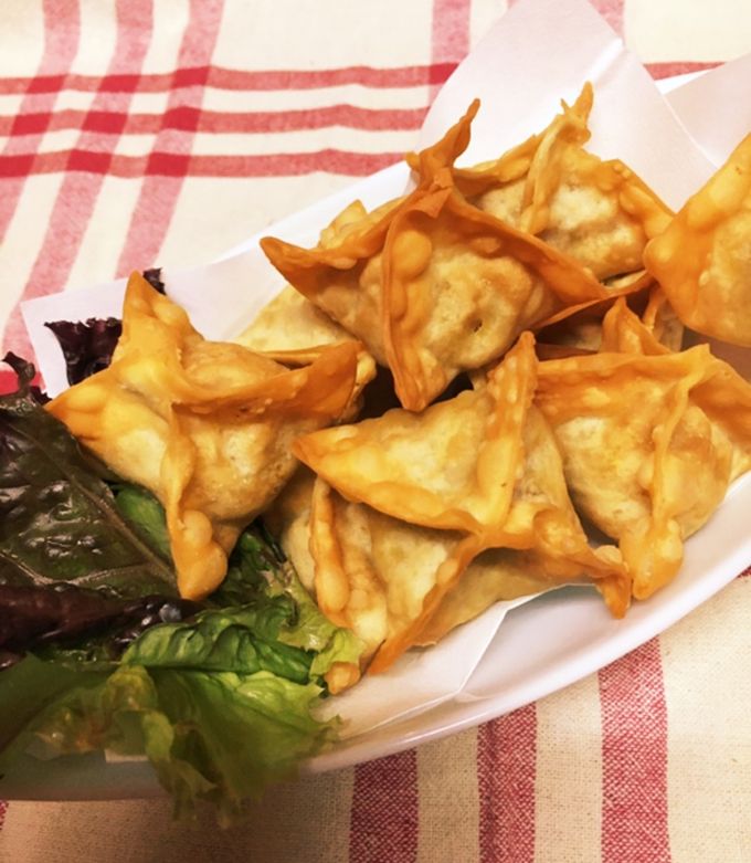 ワンタンの皮で作るインド料理♪サモサ-レシピのメイン写真