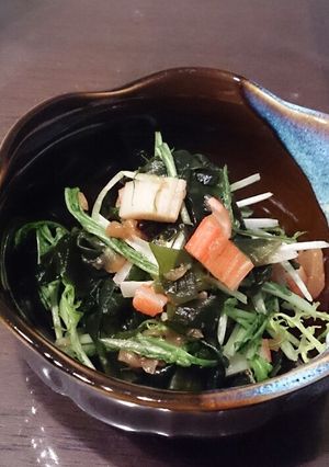 わかめと水菜の梅あえ-レシピのメイン写真