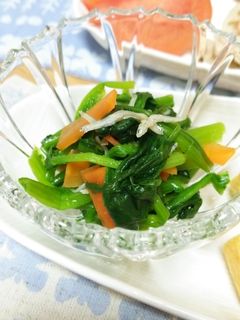 ほうれん草とちりめんじゃこのおひたし-レシピのメイン写真