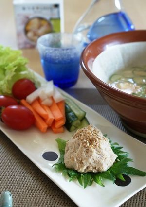 マテ茶鶏のごまだしディップ-レシピのメイン写真
