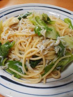 しらすとレタスのパパッと和風パスタ-レシピのメイン写真