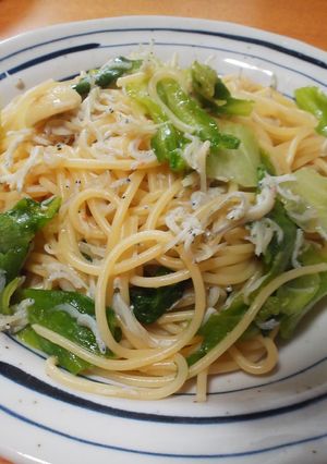 しらすとレタスのパパッと和風パスタ-レシピのメイン写真