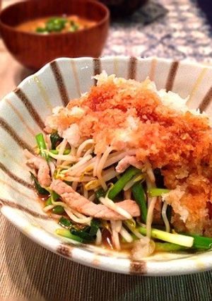 豚肉ともやしと葱のおろし特製ポン酢かけ-レシピのメイン写真