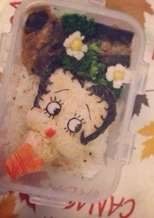 キャラ弁ベティーちゃんBettyboop-レシピのメイン写真