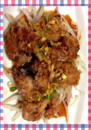 食感、最高！カリカリとりから揚げもやし♫-レシピのメイン写真