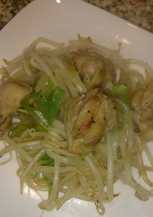 糖質制限♪鶏もも肉ともやしとﾈｷﾞ炒め★-レシピのメイン写真