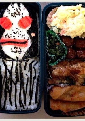 キャラ弁 三面怪人ダダ-レシピのメイン写真
