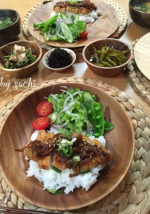 豚ロース生姜焼き丼deワンプレート-レシピのメイン写真