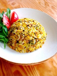 ひき肉と高菜のピリ辛チャーハン-レシピのメイン写真