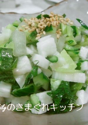 きゅうりと長芋と沢庵の和え物-レシピのメイン写真