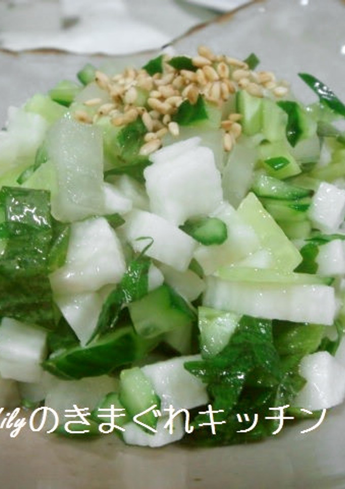 きゅうりと長芋と沢庵の和え物-レシピのメイン写真