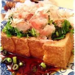 รูปของ 厚揚げは【バター＆ポン酢】で！居酒屋の味