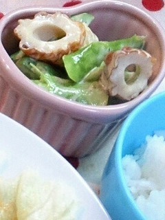 ブロッコリーの茎とちくわのサラダ-レシピのメイン写真