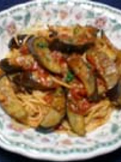 ナスのアンチョビトマトパスタ-レシピのメイン写真