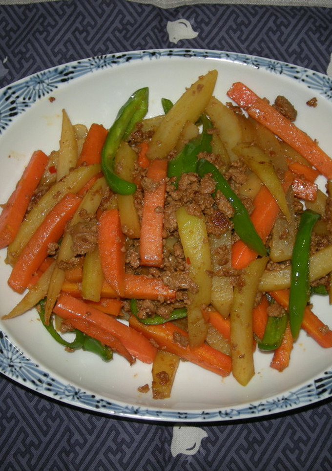 野菜三種の肉味噌炒め-レシピのメイン写真