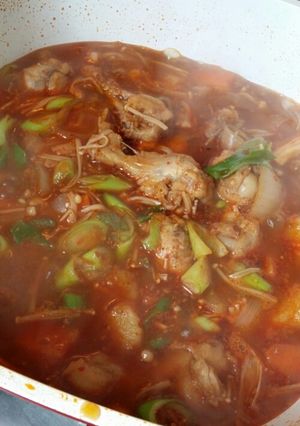 韓国料理 鶏肉のピリ辛煮-レシピのメイン写真