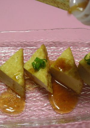 めっけもん♪厚揚げ焼き~紀の川梅ドレ-レシピのメイン写真