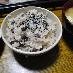 รูปของ 小豆で お赤飯