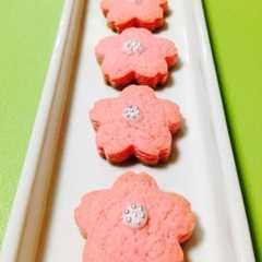A picture of 春の香りの桜クッキー。.