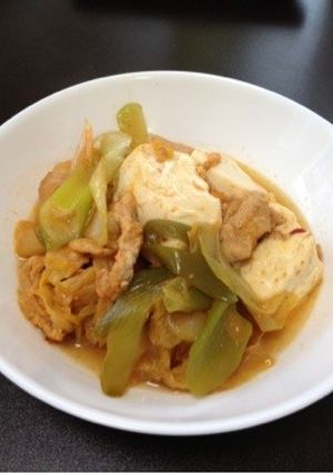 肉豆腐キムチ仕立て-レシピのメイン写真