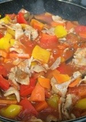 豚バラと野菜のトマト煮-レシピのメイン写真