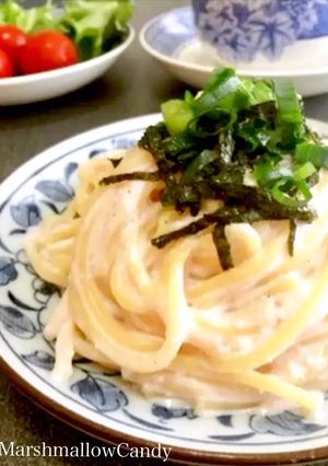 白だしと味噌の明太子クリームパスタ♡-レシピのメイン写真
