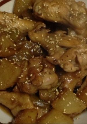 余った調味料で！簡単手羽元と大根の煮物-レシピのメイン写真