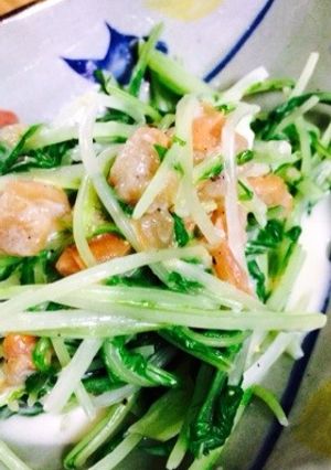 梅とクリームチーズの水菜の和え物-レシピのメイン写真